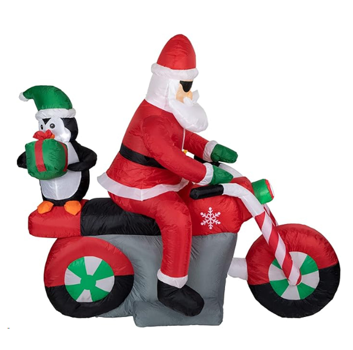 INFLABLE NAVIDEÑO SANTA EN MOTO
