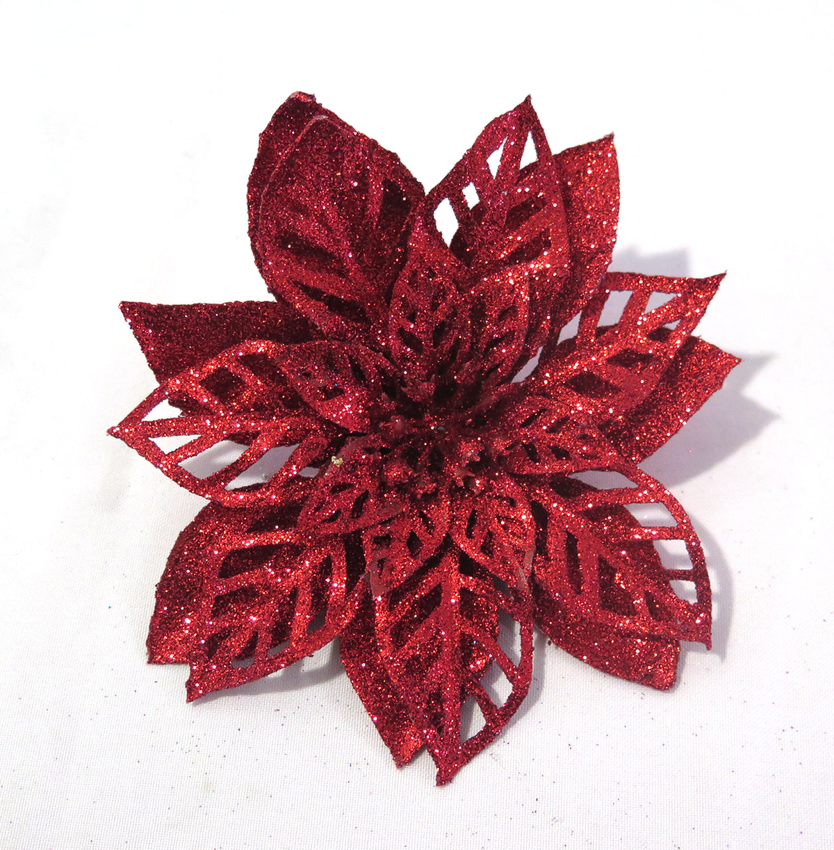FLOR NAVIDEÑA DIAMANTADA 35 CM 01