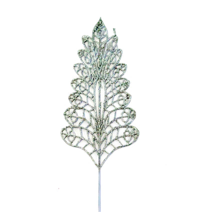 HOJA DE NOCHE BUENA DIAMANTADA 45 CM 07