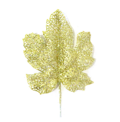 HOJA DE NOCHE BUENA DIAMANTADA 45 CM 02