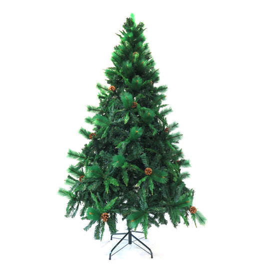 ÁRBOL ARTIFICIAL NAVIDEÑO CON PIÑAS 2.1 MTS