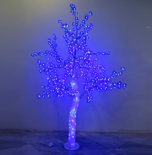 ÁRBOL DECORATIVO LED 1.8 MTS AZUL