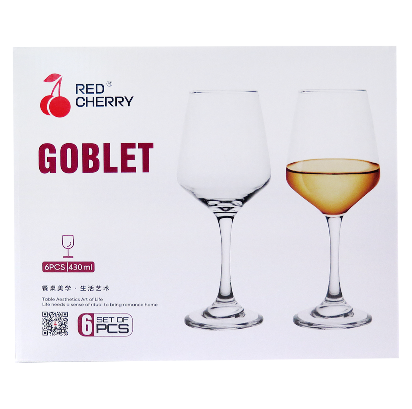 COPAS DE CRISTAL PARA VINO 430 ML