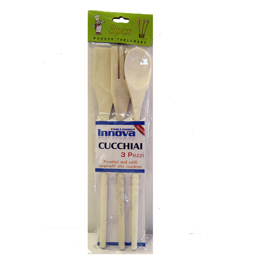 SET DE 3 UTENSILIOS DE MADERA