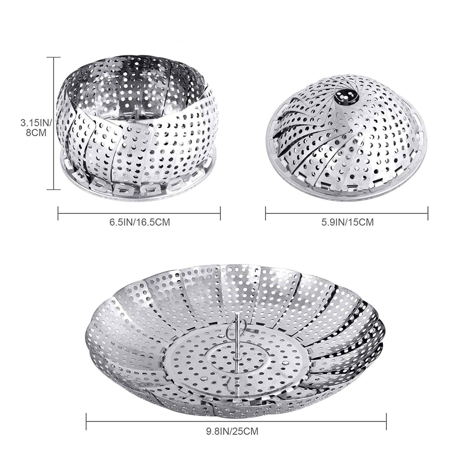 HERVIDOR DE VERDURA METALICO CIRCULAR