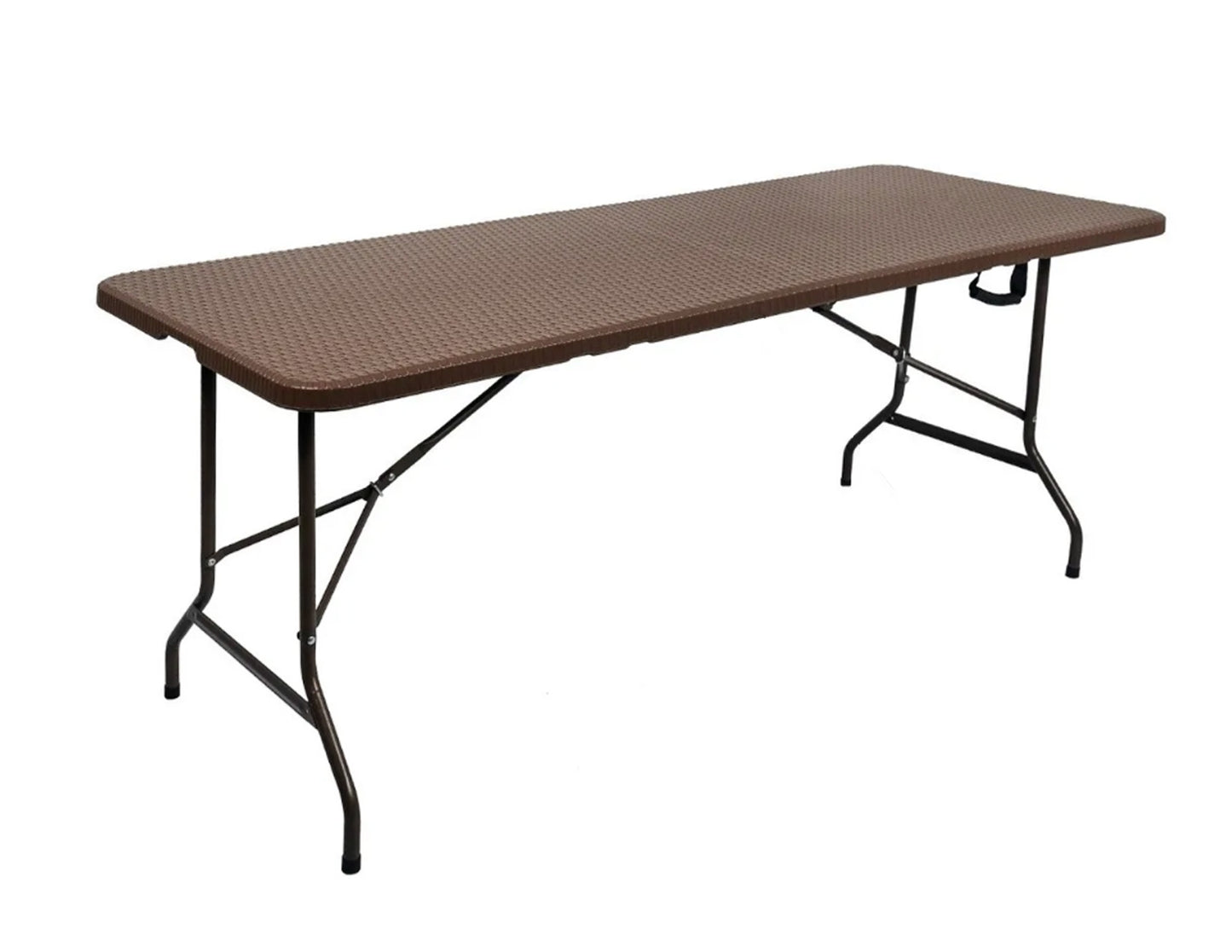 Mesa Plegable De Plástico Portafolio 1.80 M Imitación Rattan