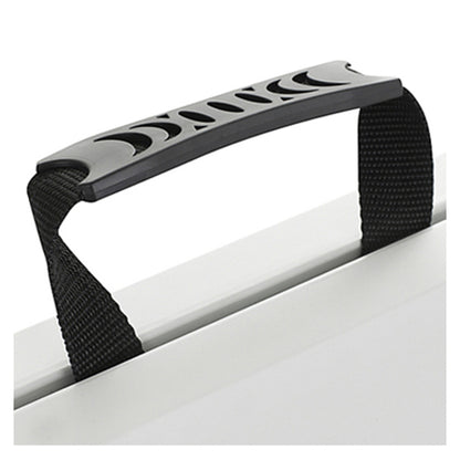 MESA REDONDA PLEGABLE DE PLÁSTICO TIPO PORTAFOLIO 1.50 M
